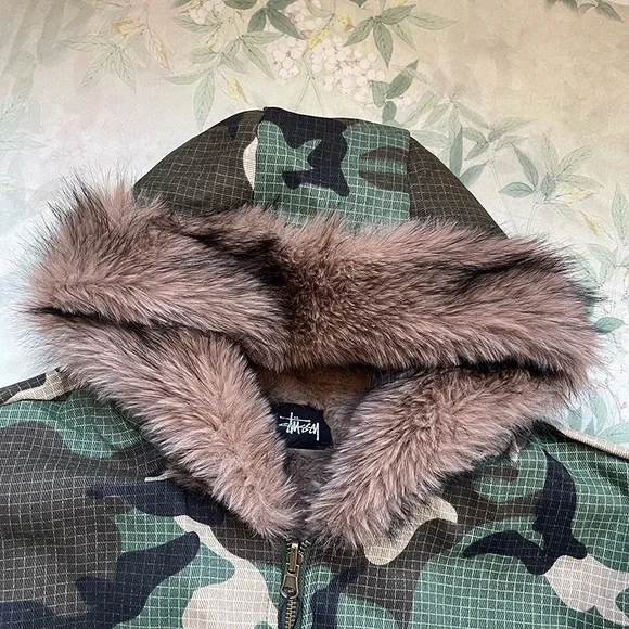 Stussy Military Bomber Far Zip Up Jacket - Picture 2 of 11